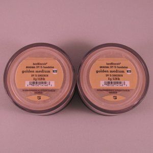 #NWT bareMinerals SPF15 Original Foundation Golden Medium W20 8g/0.28oz Lot of 2